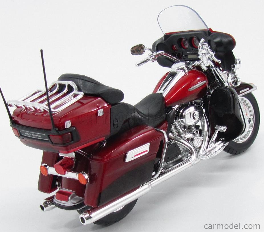 2013 Harley Davidson FLHTK Electra Glide Ultra Limited Red Bike Motorcycle  Model 1/12 by Maisto