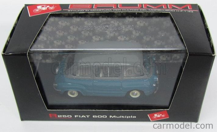 BRUMM R250 Scale 1/43 | FIAT 600 MULTIPLA 1956 I SERIES GREY LIGHT