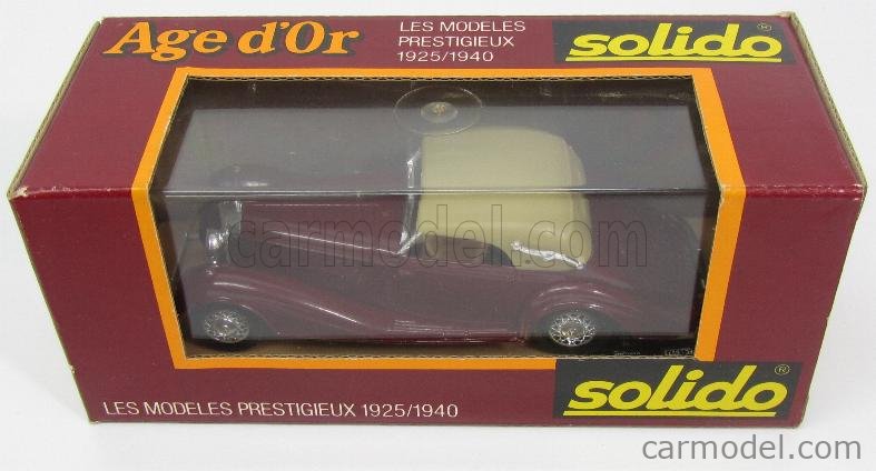 SOLIDO 1939 MERCEDES 540K AGE D'OR DIECAST 1/43 SCALE MODEL