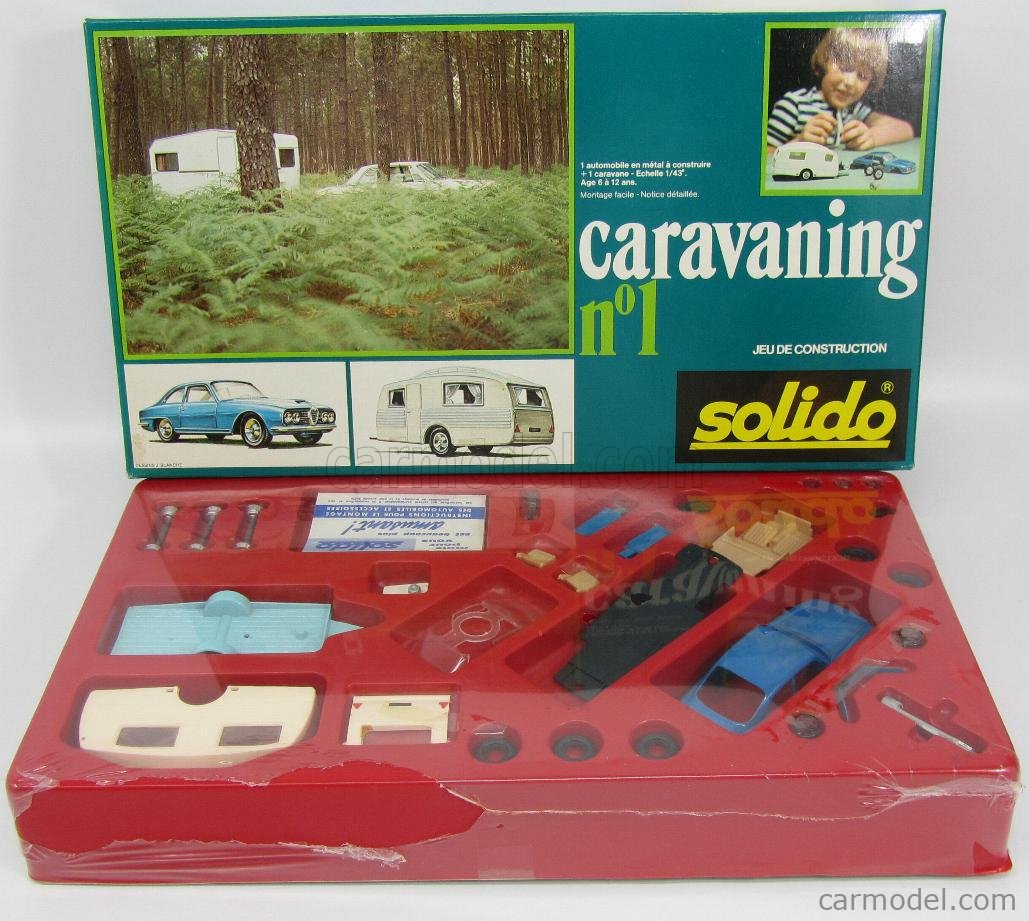 Solido 1/43 N°449 Caravaning - Citroen CX & Renault 30, Sous Blister (neuf)