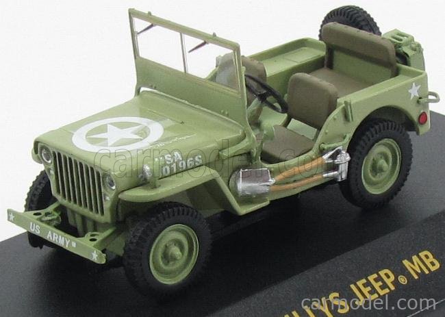 Carro A Escala 1/43 Jeep Willys Mb Us Army