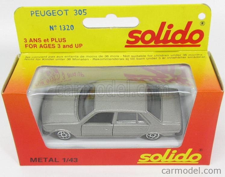 Solido 1/43 – Peugeot 305 Des Pompiers – Modèle Modifié – Occasion