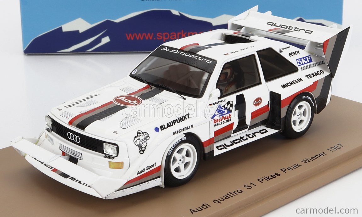 AUDI - QUATTRO SPORT S1 N 1 WINNER RALLY PIKES PEAK HILL CLIMB 1987 W.ROHRL