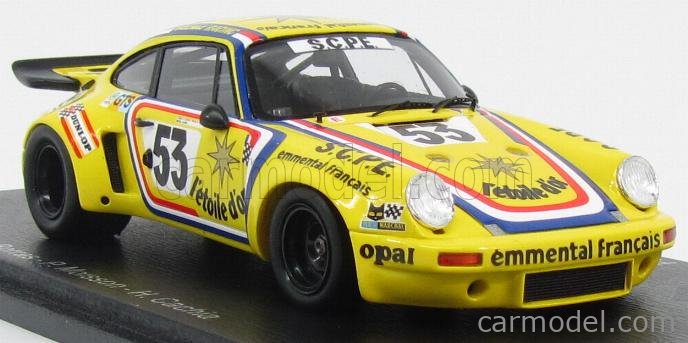 Porsche Carrera RSR 3.0 n° 9 24h Le Mans 1975 1/43 Spark S3530