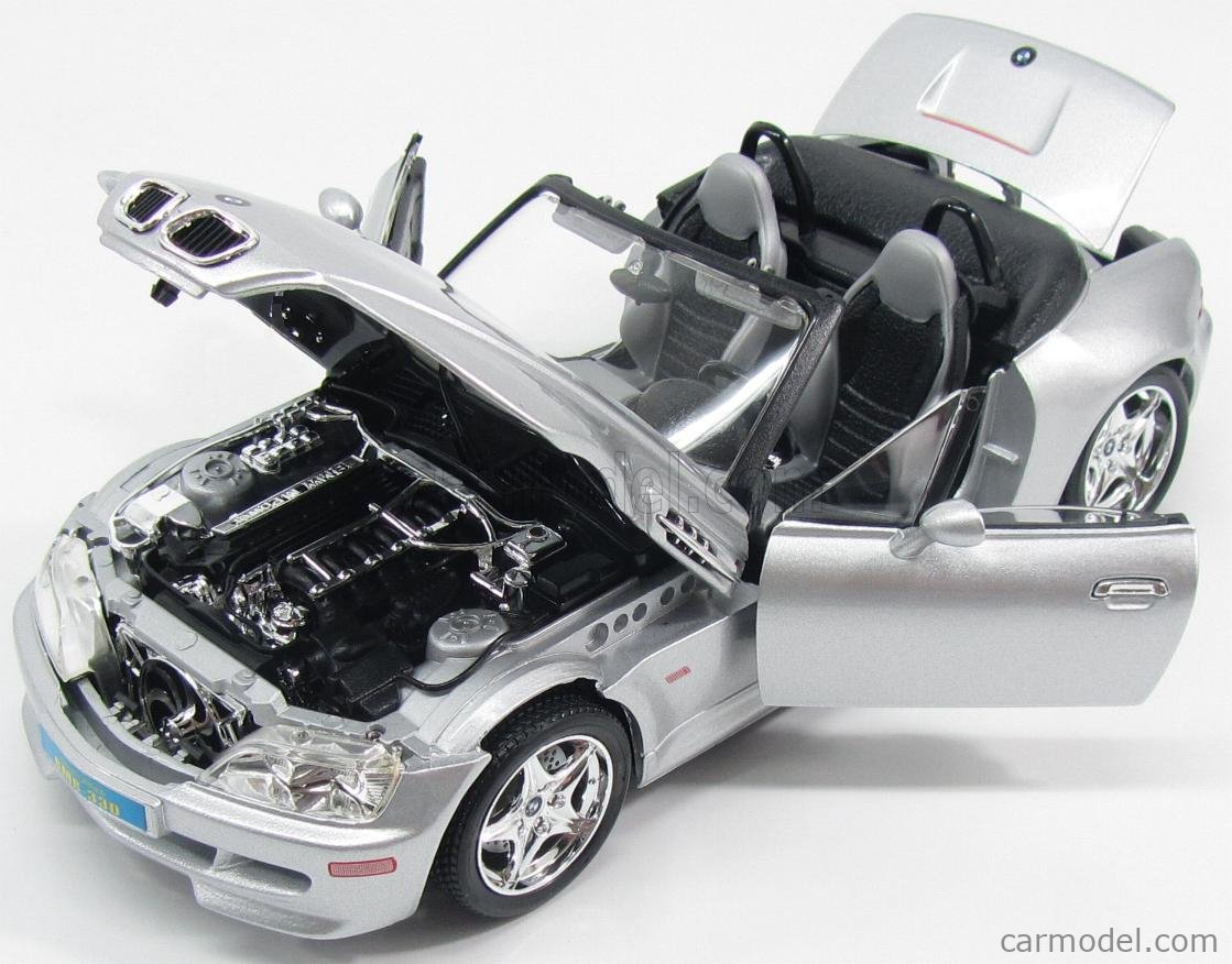 BURAGO 18-12028S Scale 1/18 | BMW Z3 M ROADSTER 1996 SILVER
