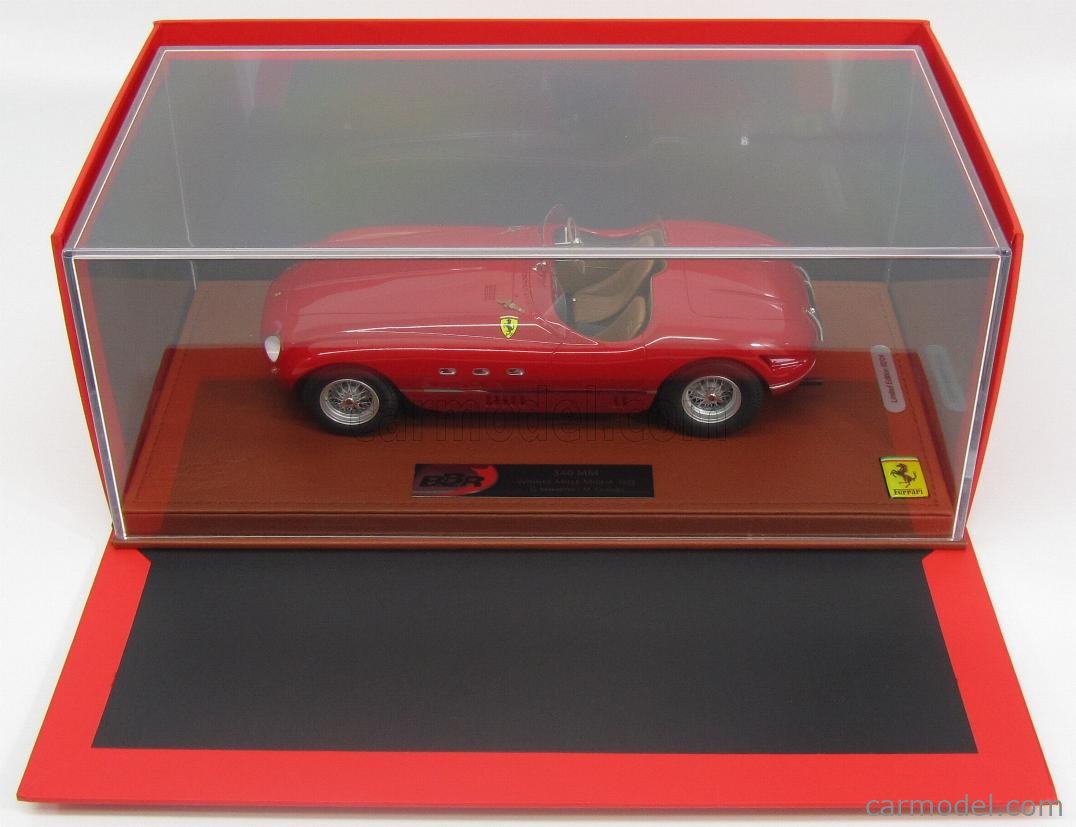 Kit De Montage Ferrari 340 Spyder Vignale 1952 - Leader BBR 1/43 - Bleu Métal/argent