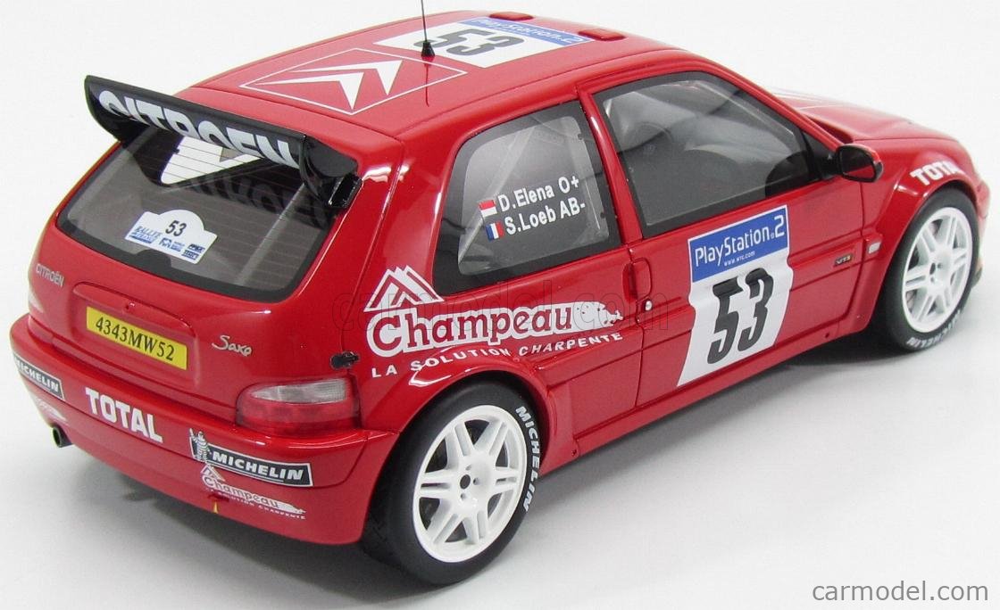 OTTOMOBILE OT197 Scale 1/18 CITROEN SAXO KIT CAR N 53 TDC ASPHALTE