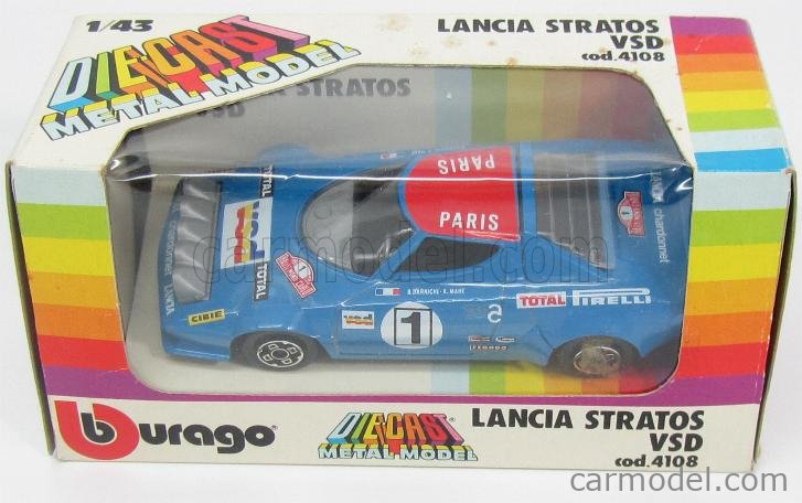 MARTOYS BURAGO LANCIA stratos voiture munari 14 1/24 RALLYE monte carlo MARTOYS BURAGO LANCIA stratos voiture munari 14 1/24 RALLYE monte carlo