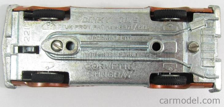 Dinky Toys Chevrolet Corvette Stingray 1968 – 1/43, Marron, état Moyen