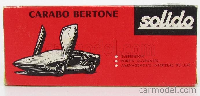 Modèle Réduit Solido Série 100 - Carabo Bertone 1969 - Ref 172 - Bon état Occasion