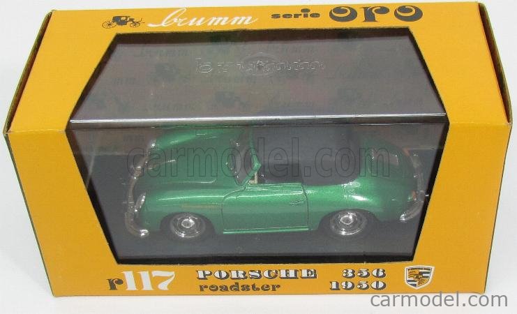 PORSCHE 356 CABRIOLET 1950 Bordeaux BRUMM R117 1:43 de reference R117