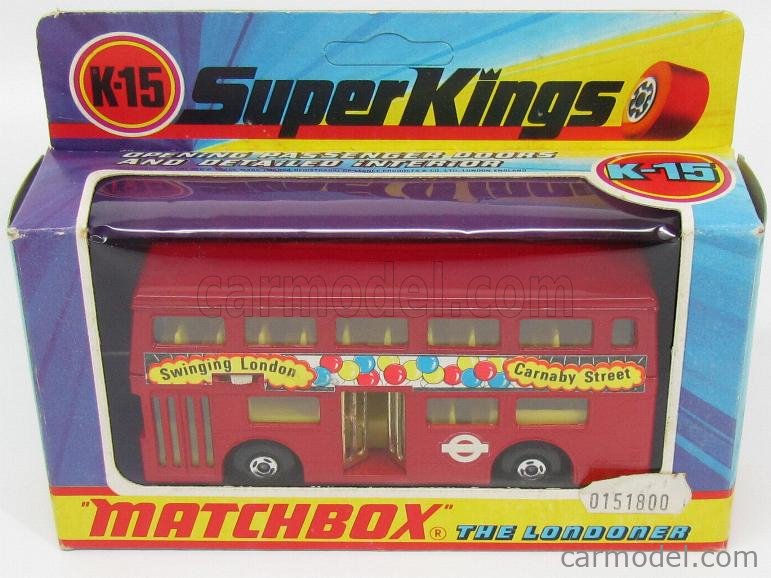 MATCHBOX K15 Scale 1/50 | MATCHBOX THE LONDONER AUTOBUS 1965 RED