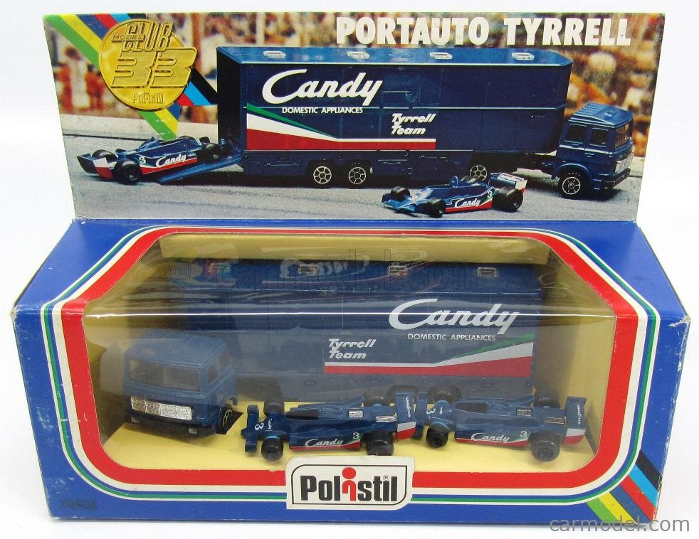 POLITOYS POLISTIL RJ109 Echelle 1/55 | FIAT TRUCK F1 TYRRELL CANDY CAR ...