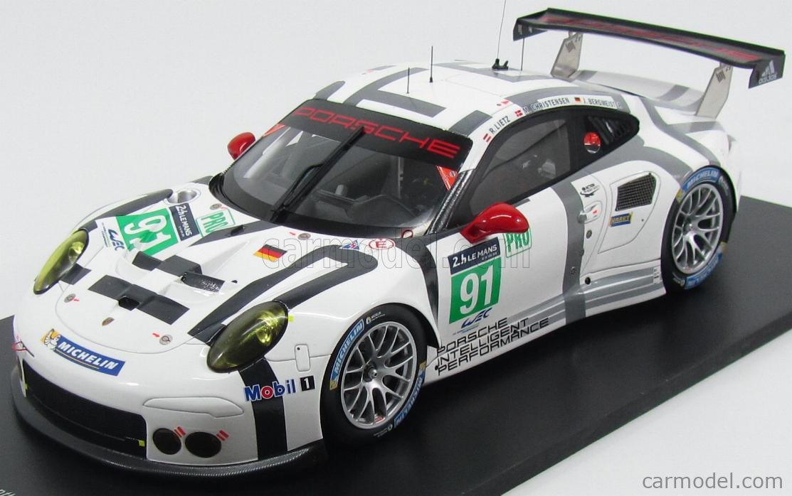 SPARK-MODEL 18S200 Scale 1/18 | PORSCHE 911 991 CARRERA RSR N 91 24h LE ...