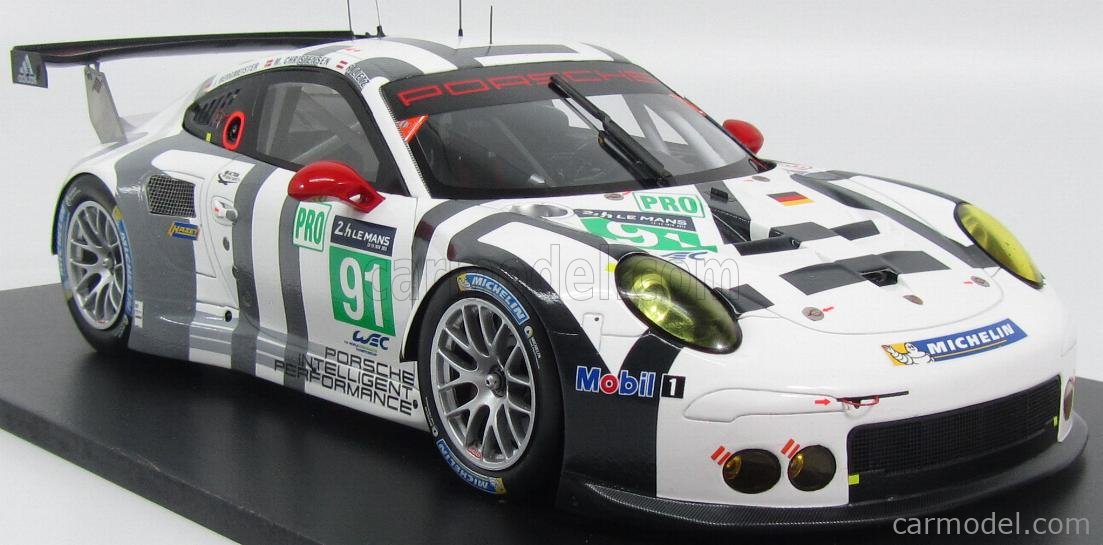 SPARK-MODEL 18S200 Scale 1/18 | PORSCHE 911 991 CARRERA RSR N 91 24h LE ...