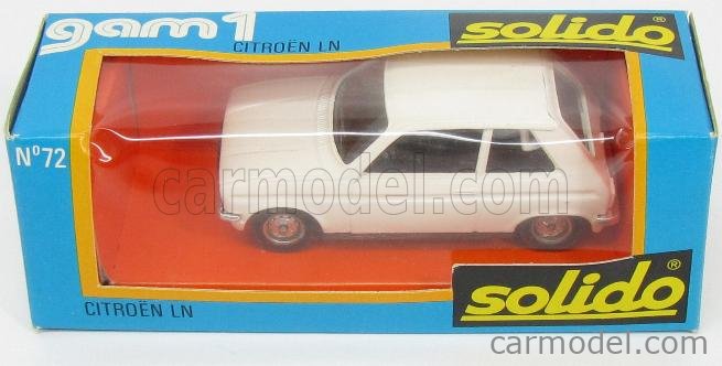 SOLIDO 72 Escala 1/43 | CITROEN LN 1976 WHITE