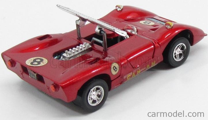 MEBETOYS MATTEL 6601 Scale 1/43 | FERRARI 612 CAN-AM N 8 1968 RED MET