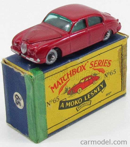MATCHBOX 65 Echelle 1/66 | JAGUAR 3,4 LITRE RED MET
