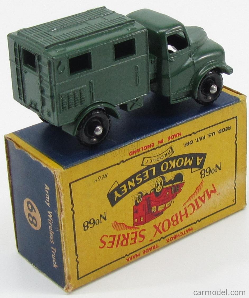 MATCHBOX 68 Scale 1/66 | AUSTIN K9 WIRELESS TRUCK 1950