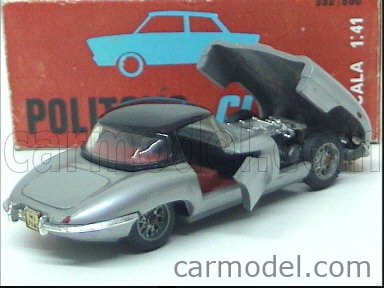 POLITOYS(Italie): JAGUAR GT SPIDER - 1/43 - Gris Métal