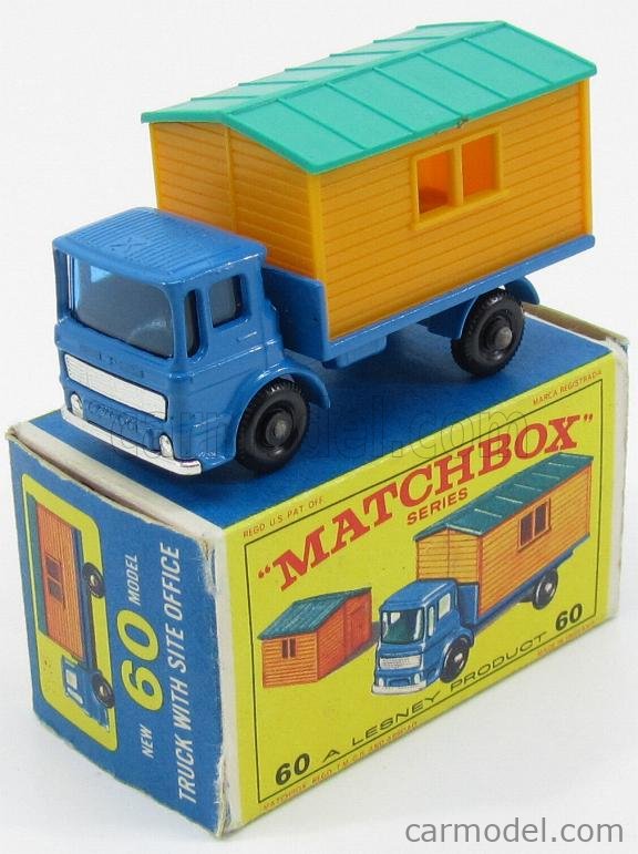 Camion Matchbox Lesney Avec Bureau De Chantier - Échelle 6,2 Cm - Occasion