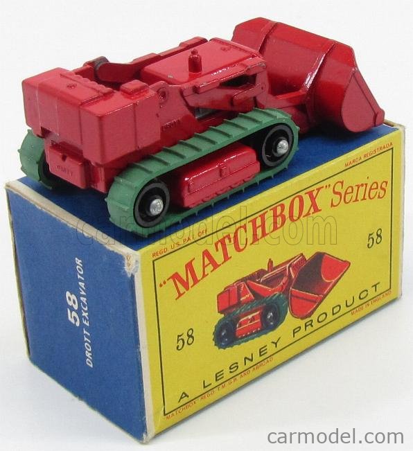 MATCHBOX 58 Scale 1/66 | DROTT EXCAVATOR RED