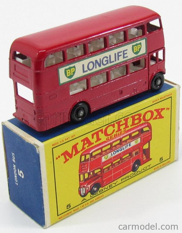 MATCHBOX 5 Scale 1/66 | MATCHBOX ROUTEMASTER AUTOBUS RED