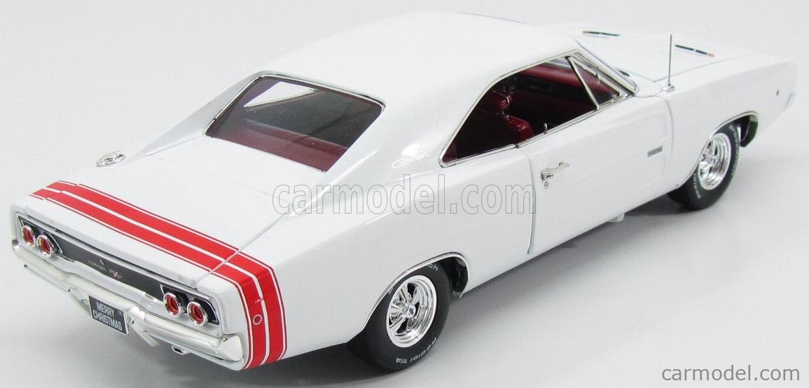 ミニカー RACING CHAMPIONS 1/18 1968 DODGE CHARGER 1968 Dodge Charger R/T Dark Blue Metallic with White