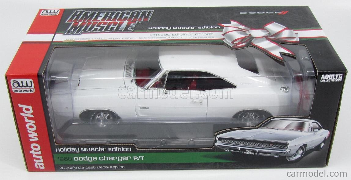 希少❗️ auto world 1968 ダッジ チャージャー R/T　1：18 1/18 '68 Dodge Charger RT Auto World Unboxing & Review of