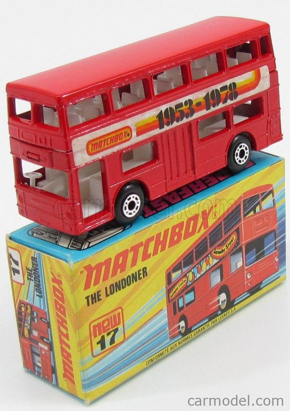 MATCHBOX 17 Scale 1/66 | MATCHBOX LONDON BUS - AUTOBUS THE LONDONER RED