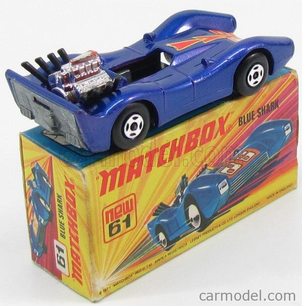 MATCHBOX 61 Scale 1/66 | MATCHBOX BLUE SHARK N 86 BLUE MET