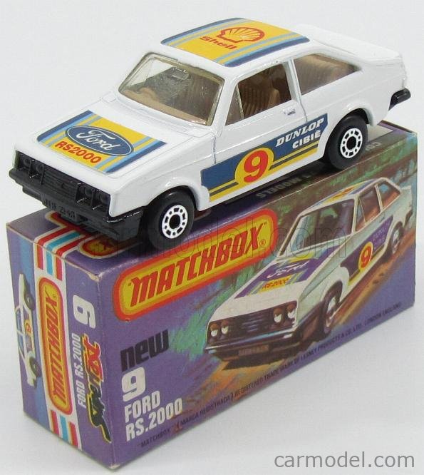 Matchbox no 9 store ford escort rs2000