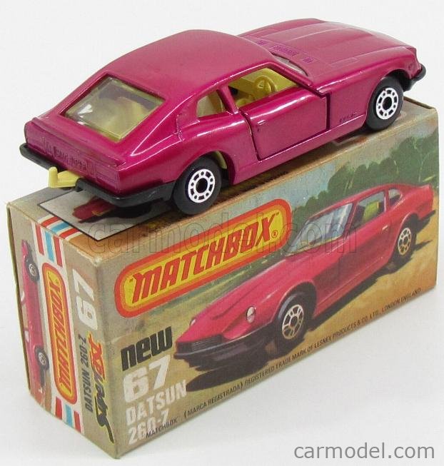 MATCHBOX 67 Scale 1/66 | NISSAN DATSUN 260-7 PINK MET