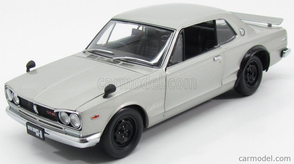 KYOSHO 08127S Scale 1/18 | NISSAN SKYLINE GT-R 2000 (KPGC110) 1973 SILVER