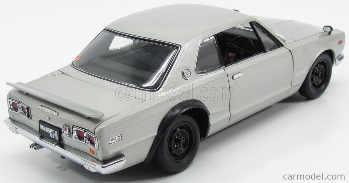 KYOSHO 08127S Scale 1/18 | NISSAN SKYLINE GT-R 2000 (KPGC110) 1973 SILVER