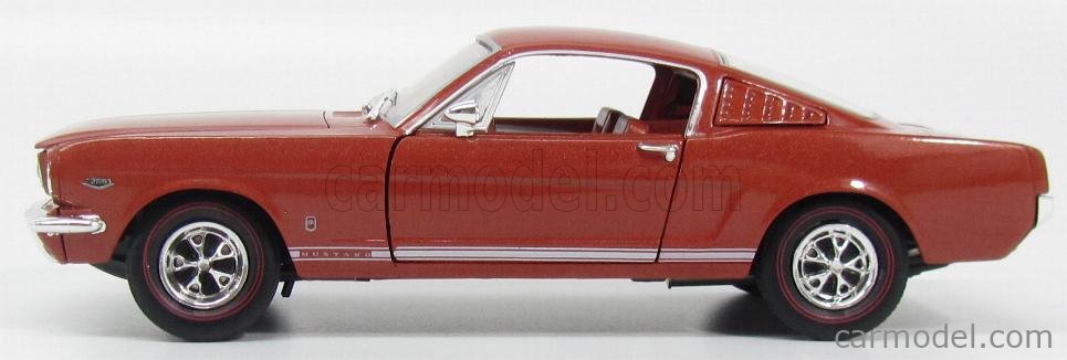 40300-64B * 1966 Ford Mustang 2+2 GT Black Pearl Metallic 1:24 Diecast Model 