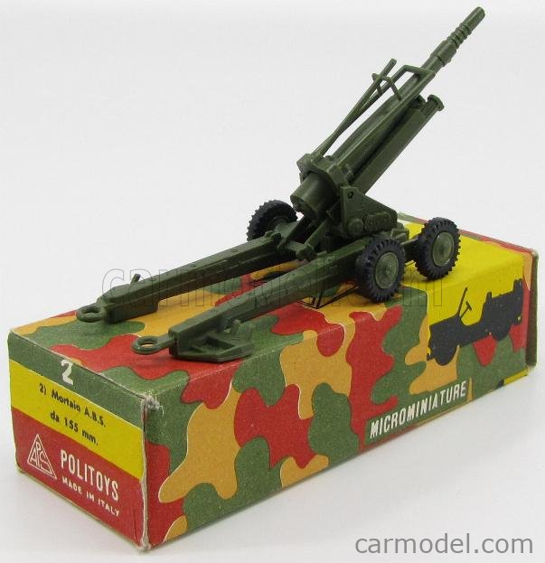 POLITOYS PLAST POLPLM002 Scale 1/45 | HOWITZER MORTAIO 155mm A.B.S. 6 ...