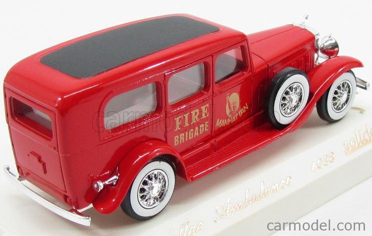Miniature SOLIDO 1/43 - Cadillac Pompiers - N°4070 - Diecast - Occasion