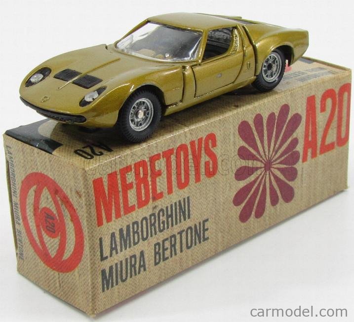 MEBETOYS MATTEL A20 Scale 1/43 | LAMBORGHINI MIURA P400 YELLOW MET