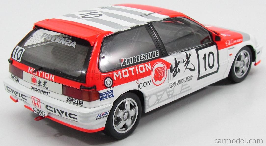 TRIPLE9 T9-1800103 Scale 1/18 | HONDA CIVIC EF-9 N 10 IDEMITSU