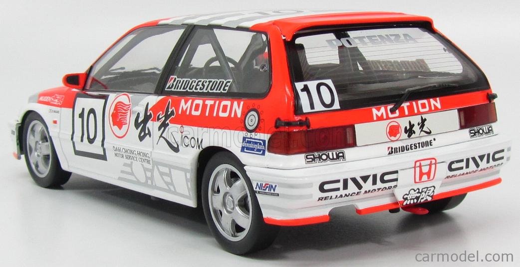 TRIPLE9 T9-1800103 Scale 1/18 | HONDA CIVIC EF-9 N 10 IDEMITSU