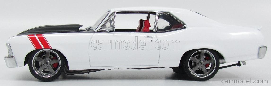 GMP 1:18 Chevrolet Nova SS Coupe Hurst-A-Matic Racing 1970 - Blanc/Or, GMP18982