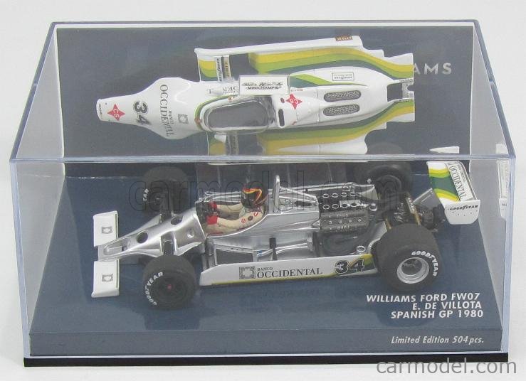 WILLIAMS - F1 FW07 FORD N 34 SPANISH GP 1980 E.DE VELLOTA
