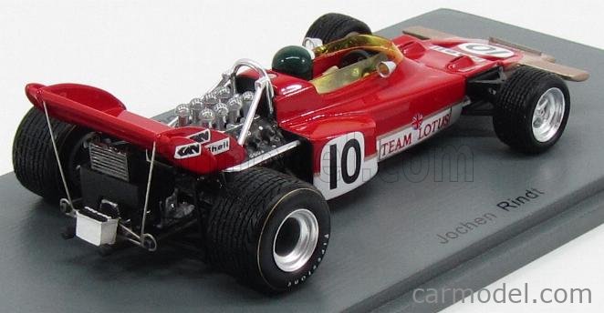 Jochen Rindt World Champion 1/43 Scale Spark S4280 Lotus 72C Dutch GP 1970