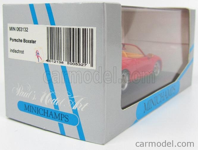 Minichamps 1/43 Porsche Boxster S 2002 Rouge – Modèle Réduit De Collection