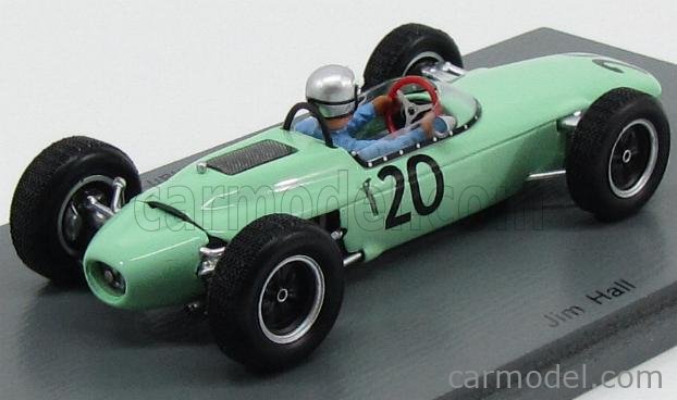 Spark 1/43 Lotus 24 BRM #12 - Monaco GP 1963 - Jim Hall - Modèle Résine Neuf