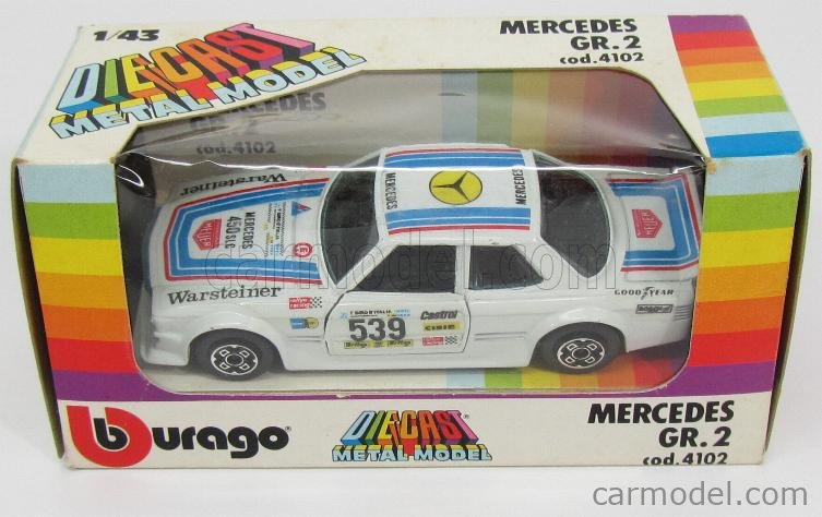 Burago 1/24 Mercedes 450 0122 - À Réparer, Métal Et Plastique, Occasion