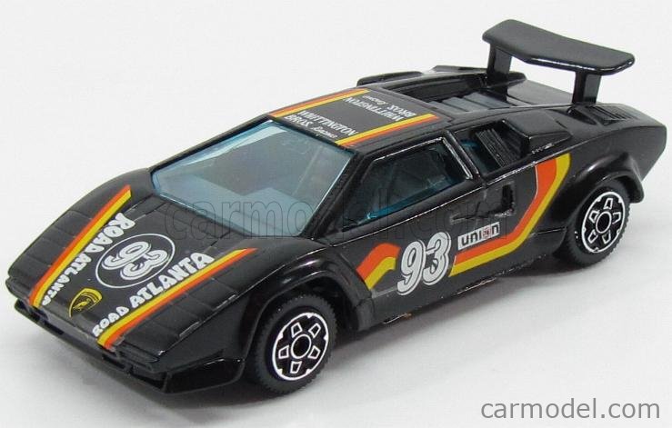 BURAGO 4127 Scale 1/43 | LAMBORGHINI COUNTACH 5000S RACING N 93 1988 BLACK