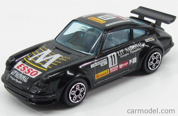 BURAGO 4114 Scale 1/43 | PORSCHE 911 TURBO N 11 1978 BLACK