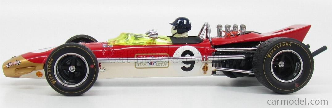 LOTUS - F1 49B GOLD LEAF N 9 WINNER MONACO GP GRAHAM HILL 1968 WORLD  CHAMPION - WITH DRIVER FIGURE